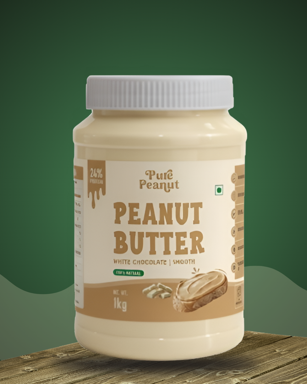 White Chocolate (1kg) + Dark Chocolate (500g) Peanut Butter Combo  Smooth & Crunchy