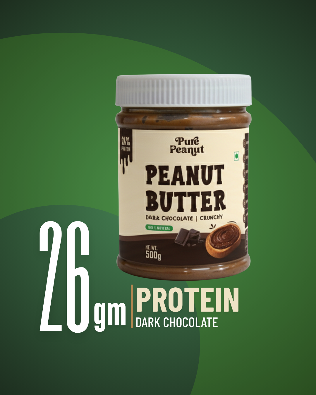 High Protein Dark Chocolate Peanut Butter 500gm