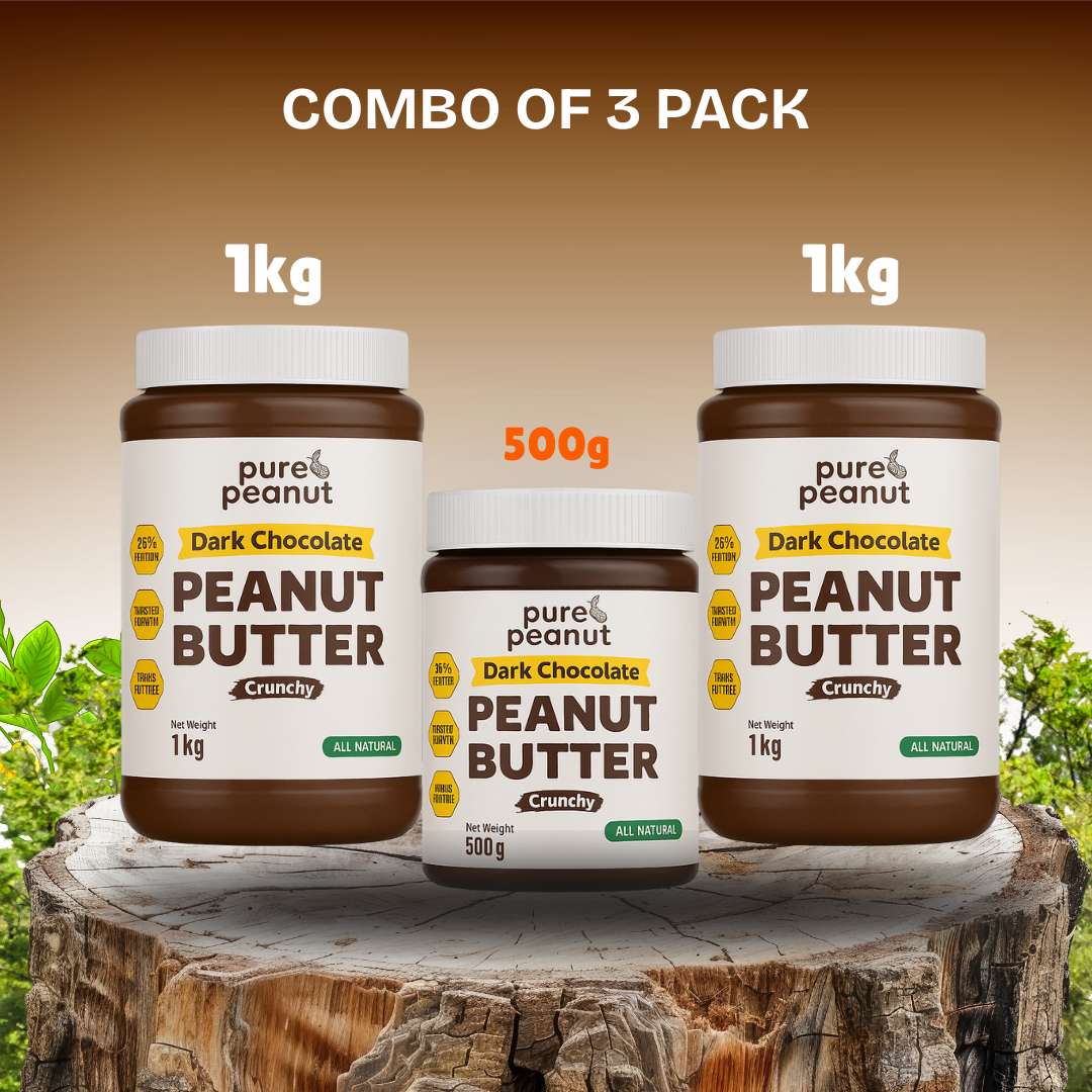 High Protein Dark Chocolate Peanut Butter Combo Pack Of 3