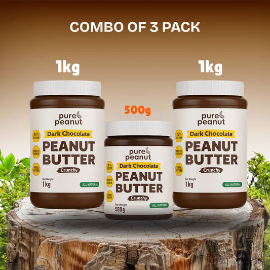 High Protein Dark Chocolate Peanut Butter Combo Pack Of 3