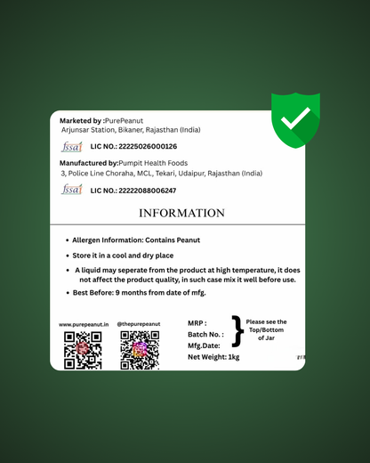 All Natural Peanut Butter 1kg