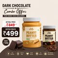 White Chocolate (1kg) + Dark Chocolate (500g) Peanut Butter Combo  Smooth & Crunchy